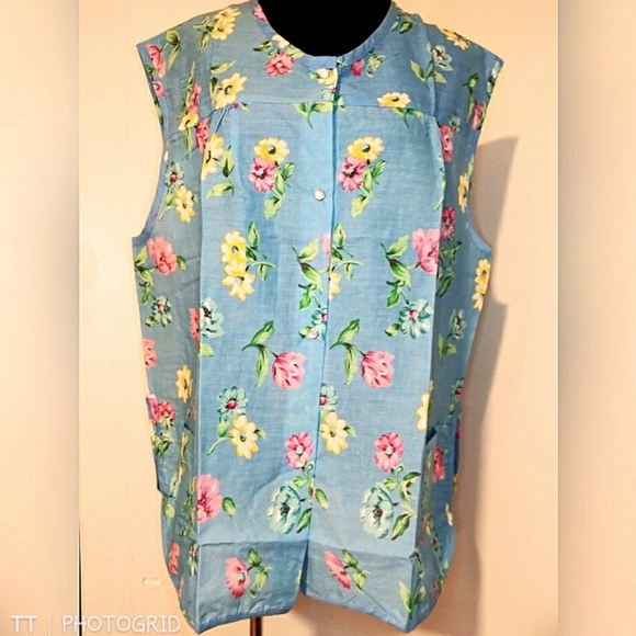 *3 for $15*NWT Vintage 90s floral print Apron - Picture 1 of 8